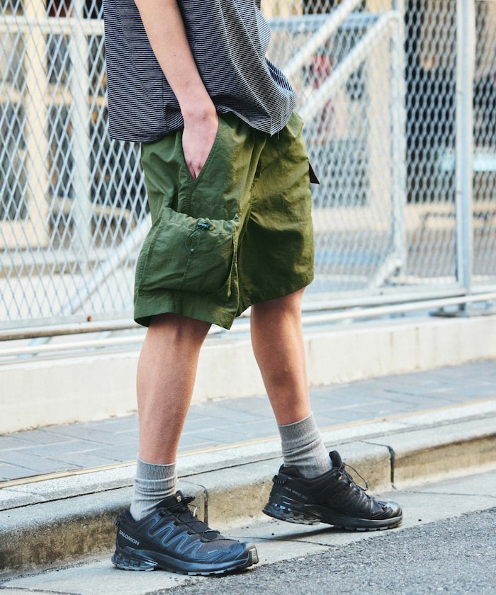 WILD THINGS × FREAK'S STORE 刺繡LOGO工裝短褲