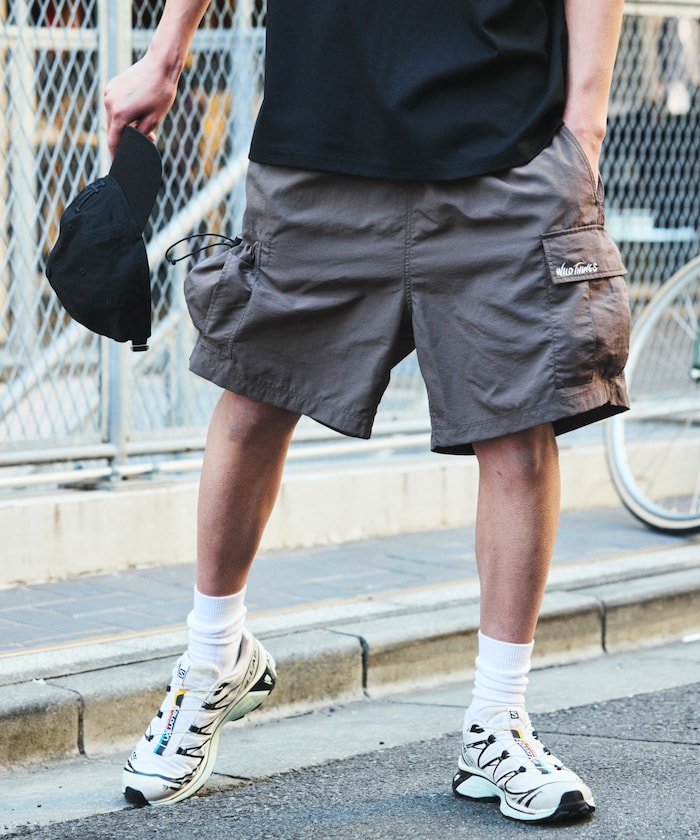 WILD THINGS × FREAK'S STORE 刺繡LOGO工裝短褲