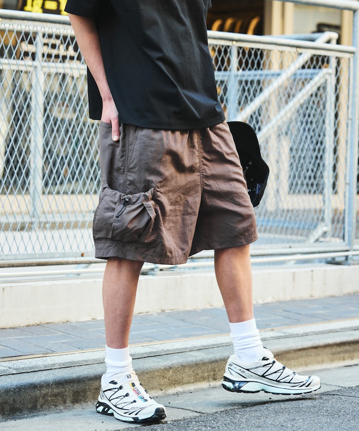 WILD THINGS × FREAK'S STORE 刺繡LOGO工裝短褲