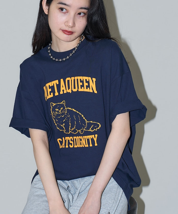 PUBLUX 限定 METAQUEEN 貓咪印花 T 恤