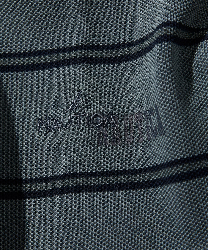 NAUTICA 復古染色條紋短袖Polo衫