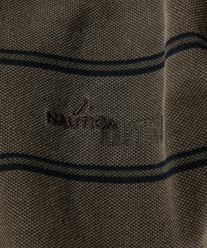 NAUTICA 復古染色條紋短袖Polo衫