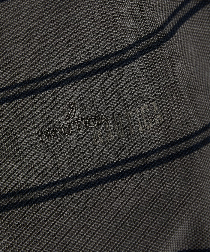NAUTICA 復古染色條紋短袖Polo衫
