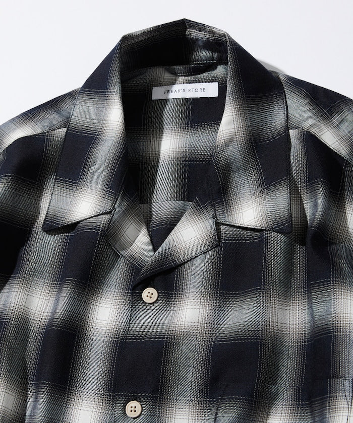 FREAK'S STORE Custom MLB short sleeve check shirt 短袖格紋襯衫