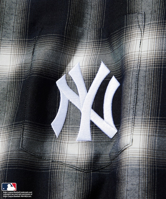 FREAK'S STORE Custom MLB short sleeve check shirt 短袖格紋襯衫