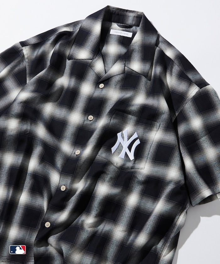 FREAK'S STORE Custom MLB short sleeve check shirt 短袖格紋襯衫