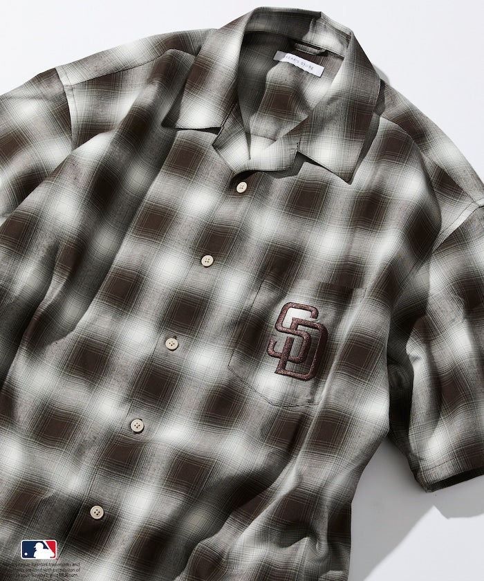 FREAK'S STORE Custom MLB short sleeve check shirt 短袖格紋襯衫