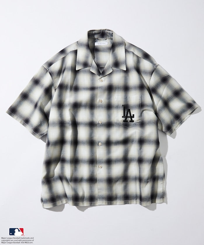 FREAK'S STORE Custom MLB short sleeve check shirt 短袖格紋襯衫
