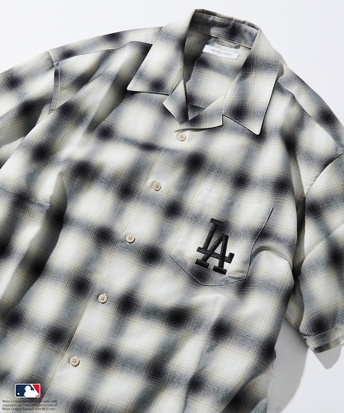 FREAK'S STORE Custom MLB short sleeve check shirt 短袖格紋襯衫