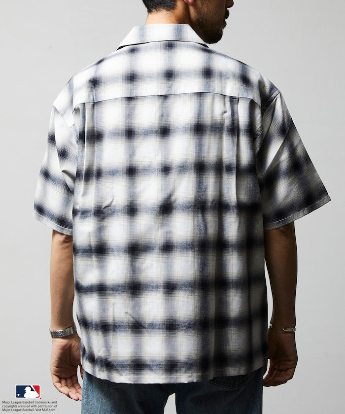 FREAK'S STORE Custom MLB short sleeve check shirt 短袖格紋襯衫