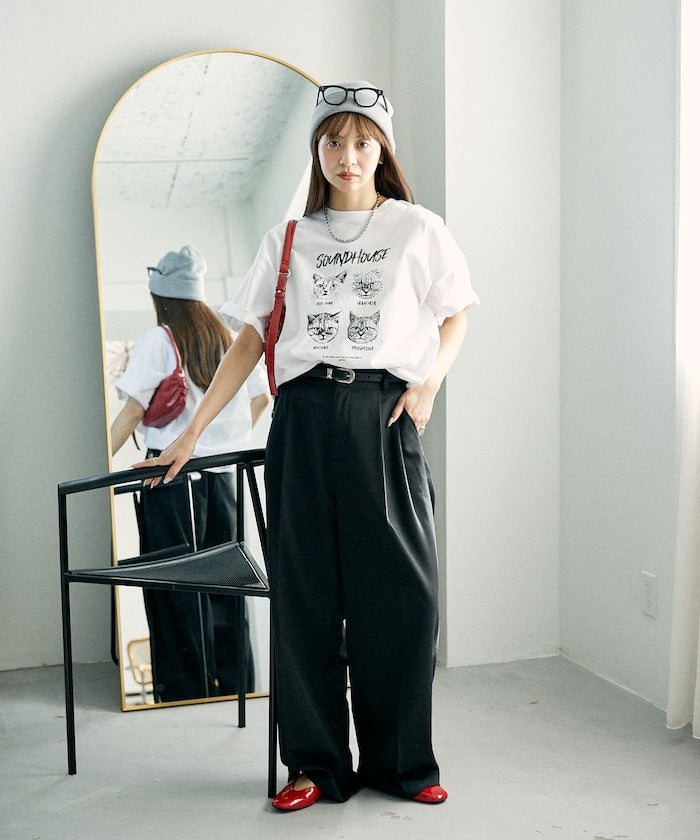PUBLUX 限定 SOUNDHOUSE 貓咪印花 T 恤