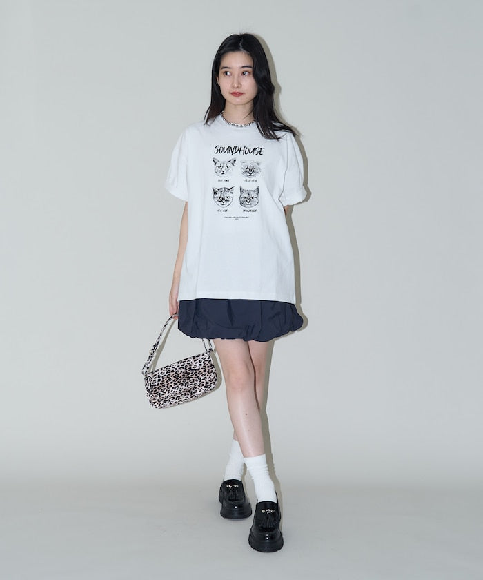 PUBLUX 限定 SOUNDHOUSE 貓咪印花 T 恤