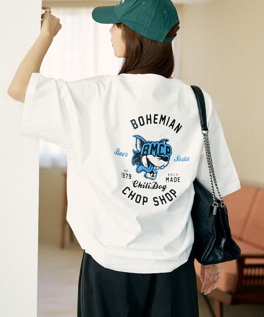 PUBLUX BMCP WOLF back print T-shirt 限定印花短袖T恤