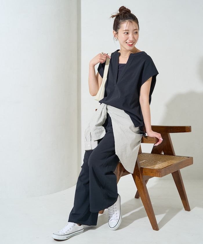 FREAK'S STORE 限定 V領法式袖長褲套裝
