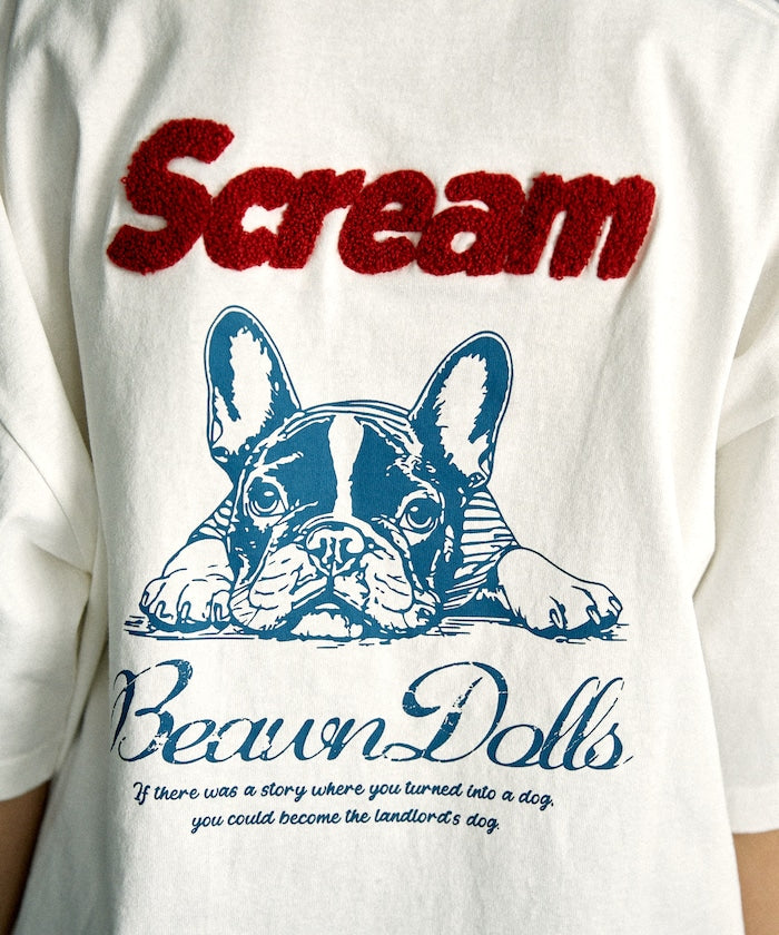 PUBLUX French Bulldog Animal Print T-shirts 刺繡短袖T恤