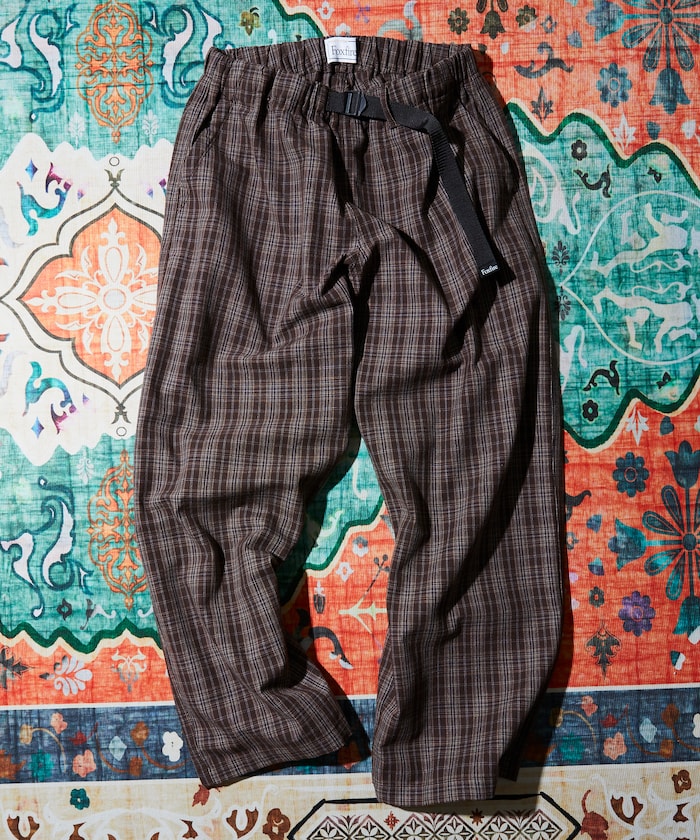 FREAK'S STORE x Foxfire Fishing Satellite Pants 寬版格紋褲