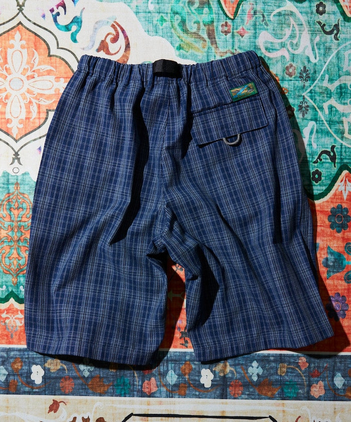 FREAK'S STORE x Foxfire Fishing Satellite Pants 寬版格紋短褲