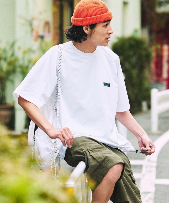 FREAK'S STORE Big silhouette amphibious raglan sleeve utility T-shirt / rash guard 寬版簡約短袖T恤