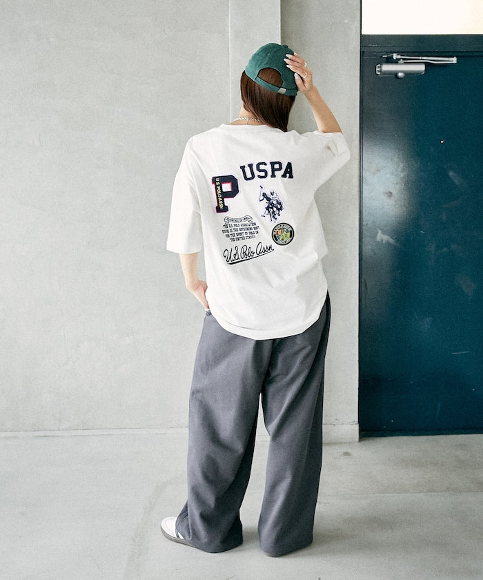 U.S. POLO ASSN. Special order patch logo embroidered T-shirt 限定標誌刺繡短袖T恤