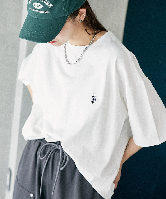 U.S. POLO ASSN. Special order patch logo embroidered T-shirt 限定標誌刺繡短袖T恤