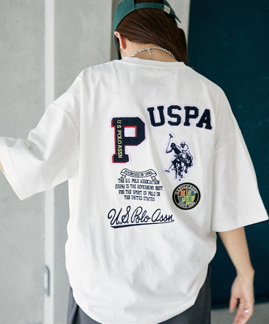 U.S. POLO ASSN. Special order patch logo embroidered T-shirt 限定標誌刺繡短袖T恤