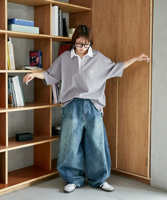 U.S. POLO ASSN. Custom-made embroidered rugby shirt 簡約刺繡Polo衫