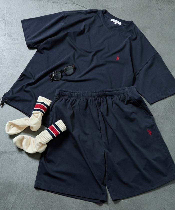 U.S. POLO ASSN. x PUBLUX one-point embroidery cool-to-the-touch Setup 短袖休閒套裝