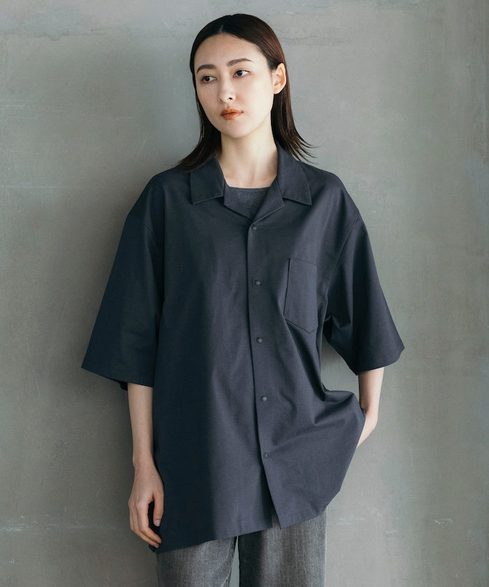 FREAK'S STORE AIRDRY big silhouette open collar shirt 高機能短袖襯衫