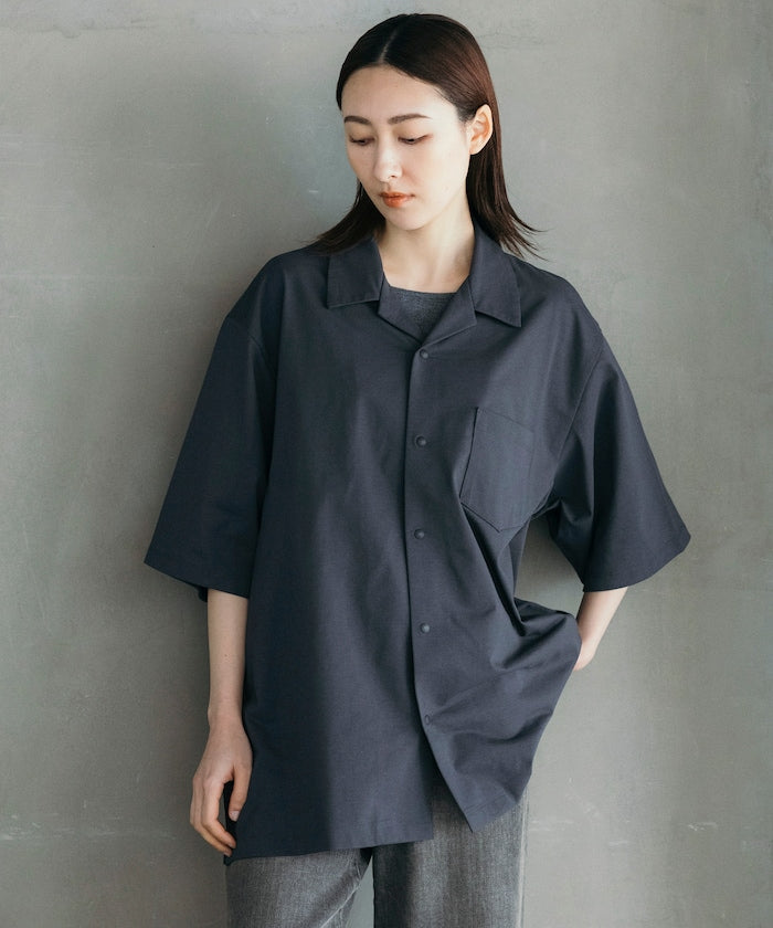 FREAK'S STORE AIRDRY big silhouette open collar shirt 高機能短袖襯衫