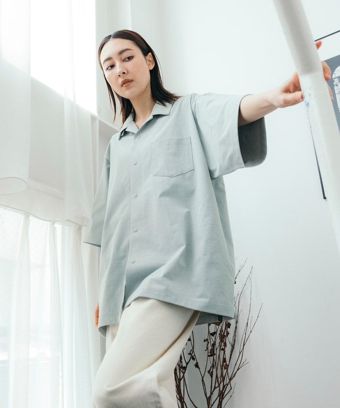 FREAK'S STORE AIRDRY big silhouette open collar shirt 高機能短袖襯衫