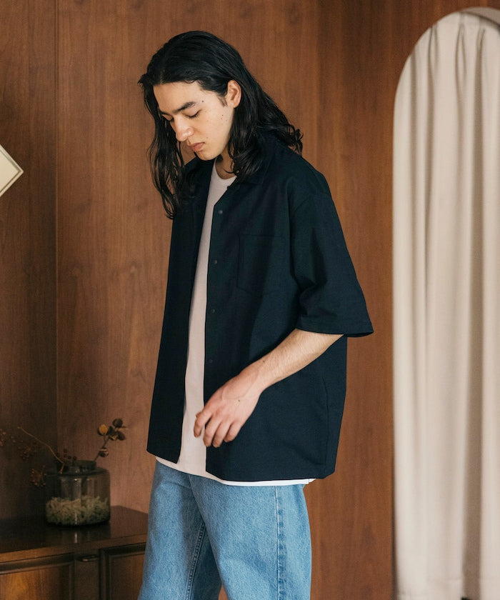 FREAK'S STORE AIRDRY big silhouette open collar shirt 高機能短袖襯衫