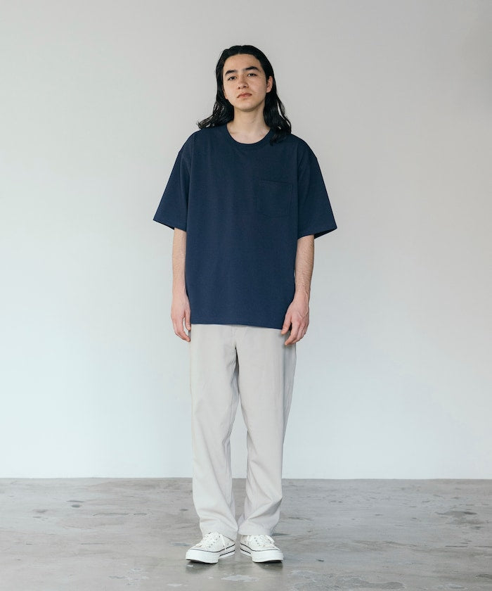 FREAK'S STORE AIRDRY pique knit crew neck pocket T-shirt 圓領口袋T恤