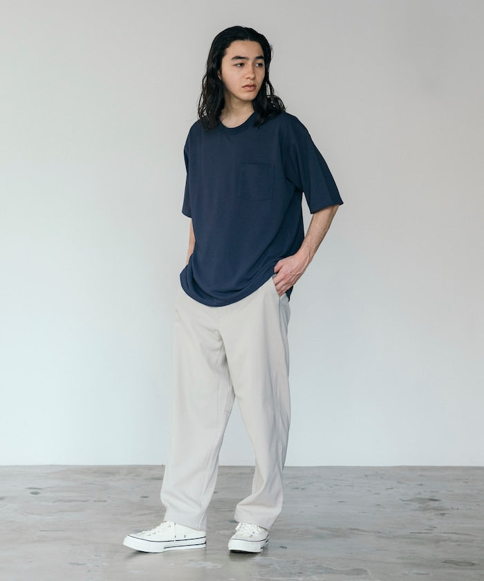FREAK'S STORE AIRDRY pique knit crew neck pocket T-shirt 圓領口袋T恤