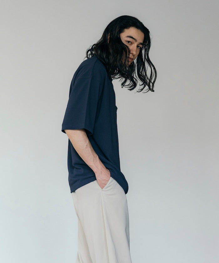 FREAK'S STORE AIRDRY pique knit crew neck pocket T-shirt 圓領口袋T恤