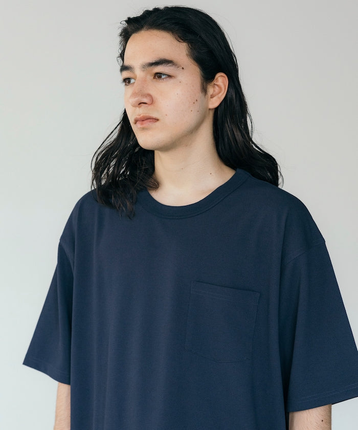 FREAK'S STORE AIRDRY pique knit crew neck pocket T-shirt 圓領口袋T恤