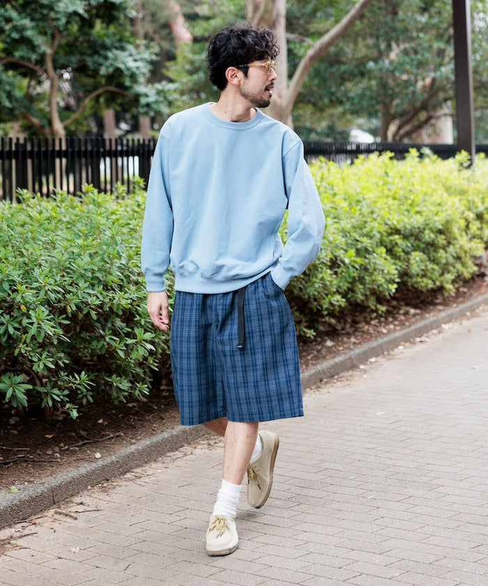 FREAK'S STORE x Foxfire Fishing Satellite Pants 寬版格紋短褲