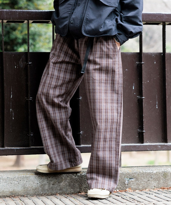 FREAK'S STORE x Foxfire Fishing Satellite Pants 寬版格紋褲