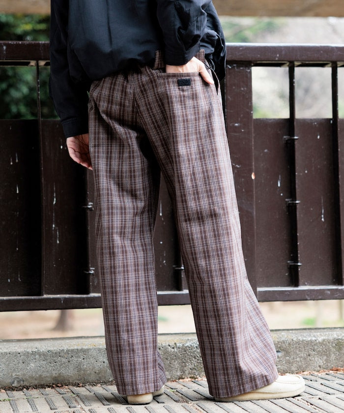 FREAK'S STORE x Foxfire Fishing Satellite Pants 寬版格紋褲