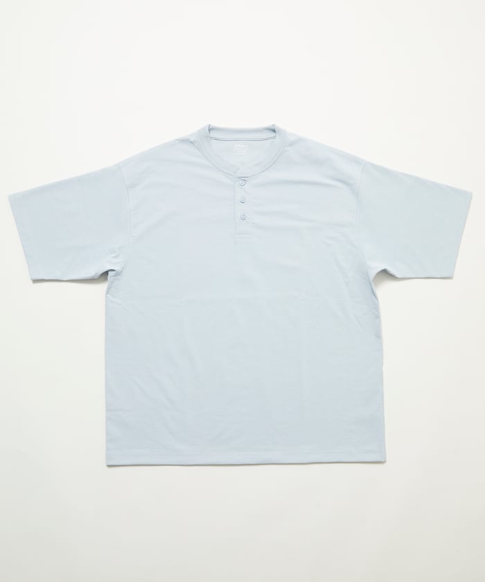 FREAK'S STORE AIRDRY 7.7 oz. big silhouette Henley neck T-shirt 亨利领 T恤
