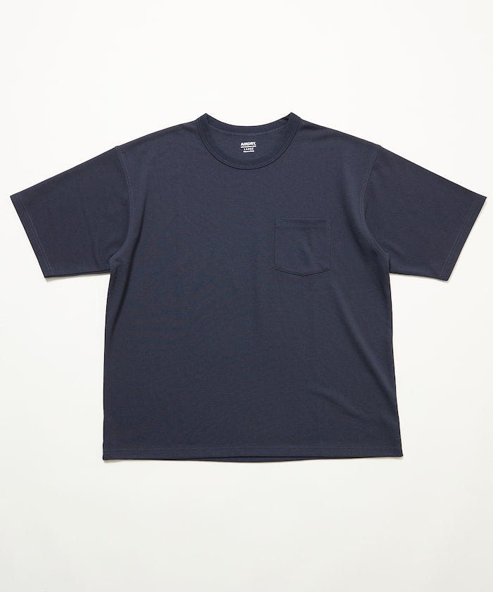 FREAK'S STORE AIRDRY pique knit crew neck pocket T-shirt 圓領口袋T恤