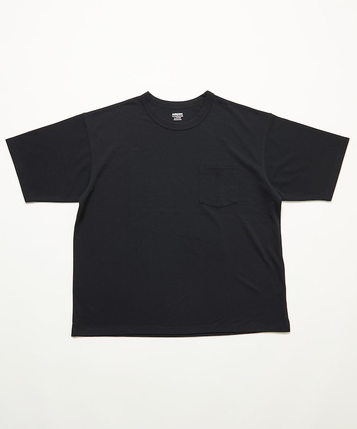 FREAK'S STORE AIRDRY pique knit crew neck pocket T-shirt 圓領口袋T恤