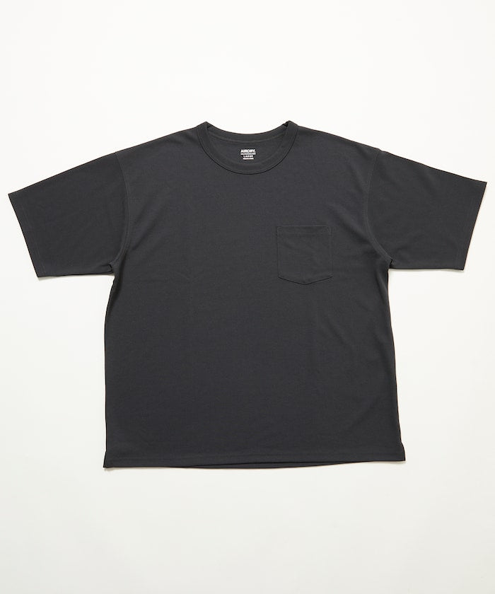 FREAK'S STORE AIRDRY pique knit crew neck pocket T-shirt 圓領口袋T恤