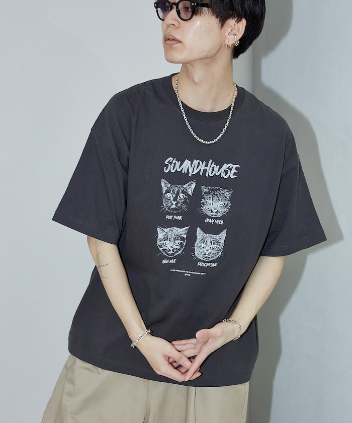 PUBLUX 限定 SOUNDHOUSE 貓咪印花 T 恤