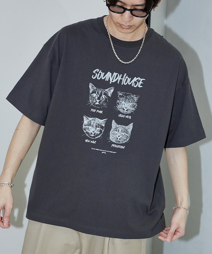 PUBLUX 限定 SOUNDHOUSE 貓咪印花 T 恤