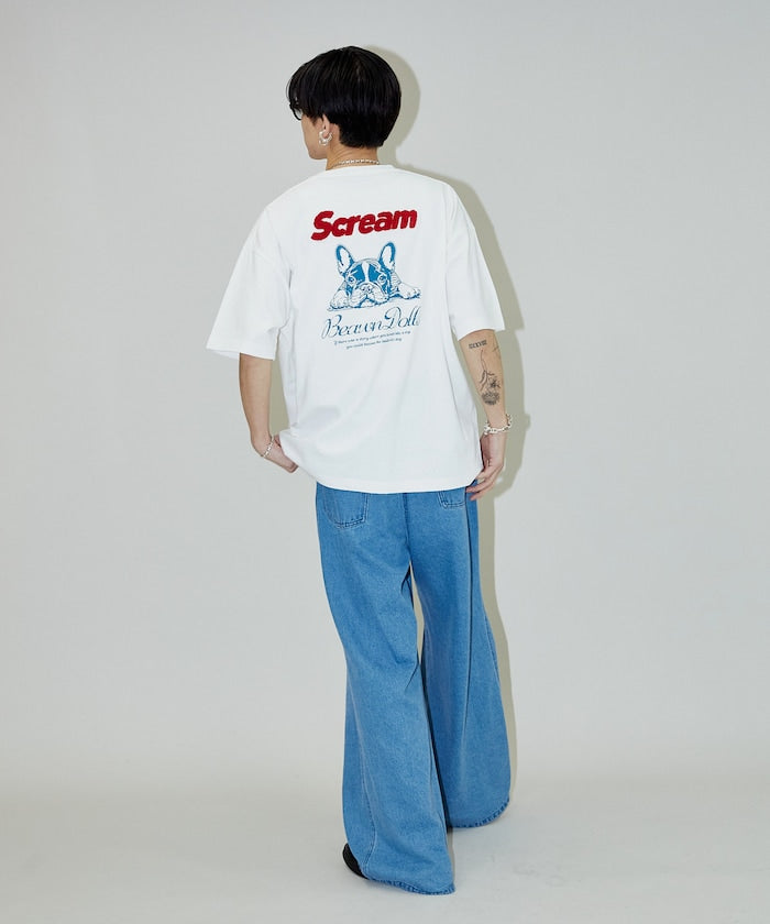PUBLUX French Bulldog Animal Print T-shirts 刺繡短袖T恤