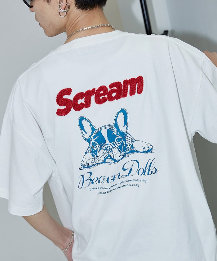 PUBLUX French Bulldog Animal Print T-shirts 刺繡短袖T恤