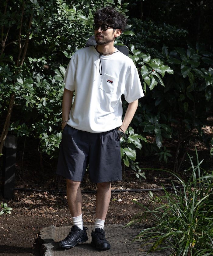NANGA neo-PRO Relaxed Fit Spindle Pocket T-Shirt 口袋短袖T恤