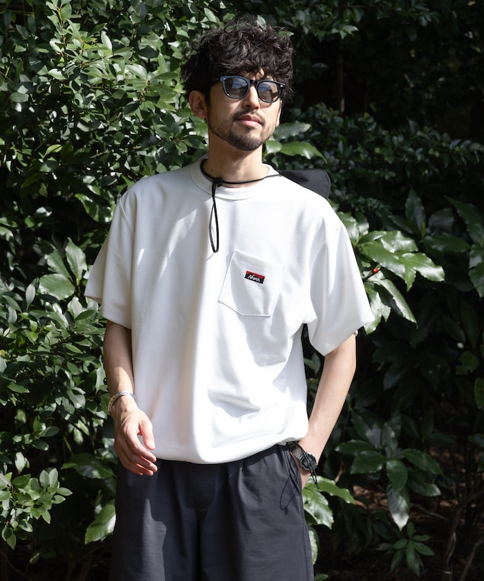 NANGA neo-PRO Relaxed Fit Spindle Pocket T-Shirt 口袋短袖T恤