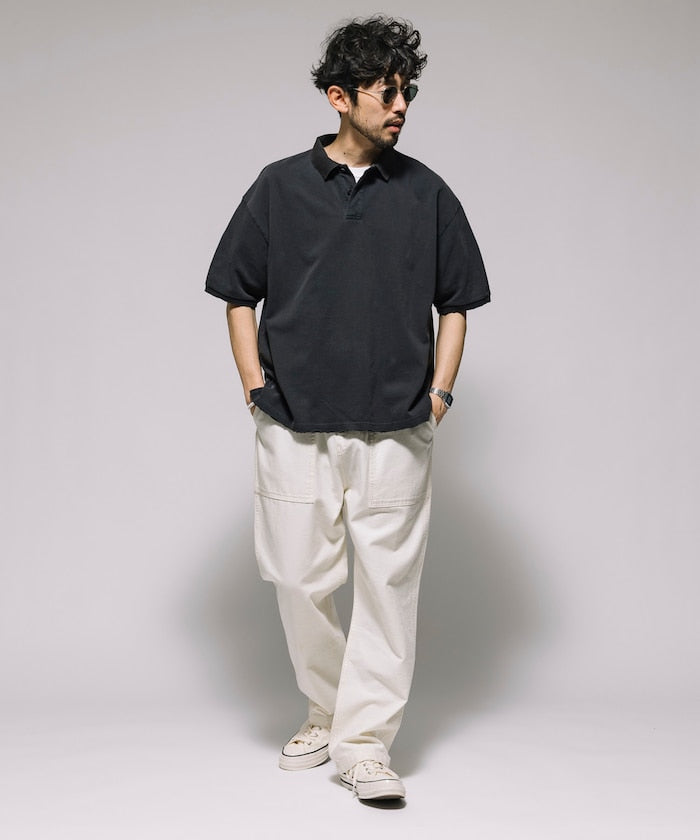 Firsthand Relaxed Distressed oversized polo shirt 復古寬版Polo衫