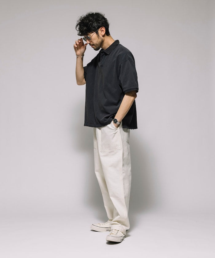 Firsthand Relaxed Distressed oversized polo shirt 復古寬版Polo衫